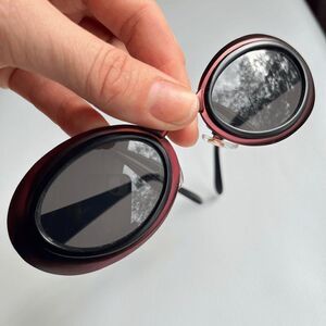 Jantzen Funky Y2K Vintage Sunglasses Red Metallic and Black